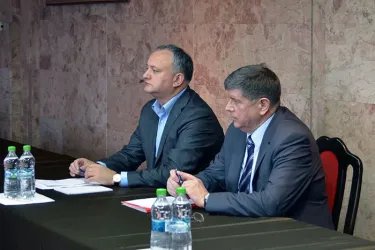 Встреча с кандидатом от Партии социалистов Республики Молдова Игорем Додоном