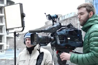 Алексей Сергеев отвечает на вопросы журналистов телеканала «Россия 24»