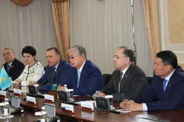 Встреча с Председателем Сената Парламента Республики Казахстан Касым-Жомартом Токаевым