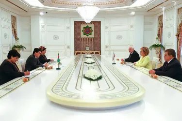 Встреча Валентины Матвиенко с Президентом Туркменистана Гурбангулы Бердымухамедовым