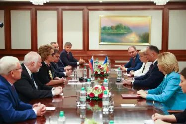Встреча Валентины Матвиенко с Президентом Республики Молдова Игорем Додоном