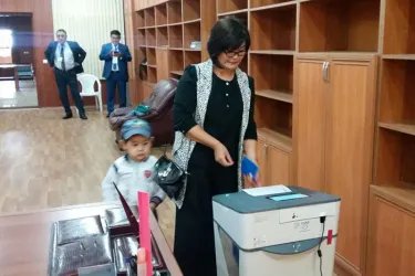 Наблюдатели от МПА СНГ на избирательном участке в Баку