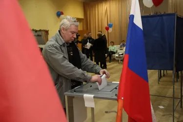 Открытие избирательных участков в Санкт-Петербурге