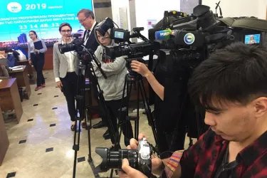 Екатерина Голоулина ответила на вопросы журналистов по итогам встречи в ЦИК Республики Казахстан