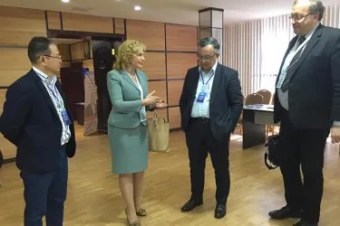 Наблюдатели от МПА СНГ посетили штаб Республиканского общественного объединения «Федерация профсоюзов Республики Казахстан»