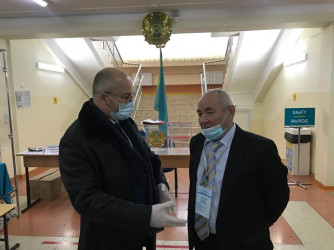 Открытие участков на парламентских выборах в Казахстане, 10.01.2021