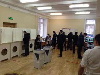 Избирательный участок в Москве (Россия)