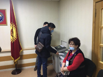 Избирательный участок в Санкт-Петербурге (Россия)