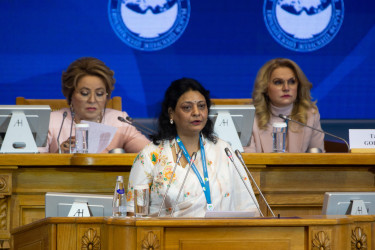 Открытие третьего Евразийского женского форума. 14 октября 2021