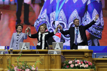 Итоговое пленарное заседание третьего Евразийского женского форума. 15 октября 2021