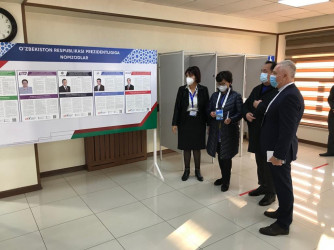 Наблюдатели от МПА СНГ присутствовали при открытии участков на выборах Президента Республики Узбекистан 