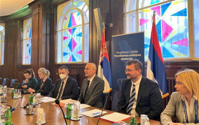 Встреча с Председателем Республиканской избирательной комиссии Республики Сербия Владимиром Димитриевичем.