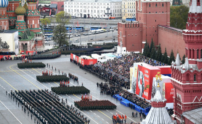 Традиционный Парад на Красной площади в Москве. 9 мая 2022
