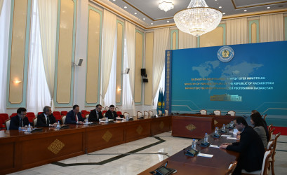 Дилрабо Мансури и Дмитрий Кобицкий провели встречу с руководством МИД Казахстана