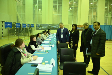 Открытие участков на выборах Президента Республики Казахстан. Астана. 20 ноября 2022
