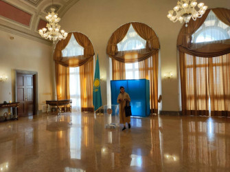 Выборы Президента Казахстана. Избирательный участок в Риме, Италия. 20 ноября 2022