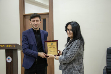 Награждение победителей студенческой интернет-олимпиады. Баку. 7 декабря 2022