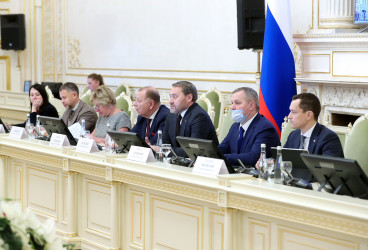 Встреча руководства Секретариата Совета МПА СНГ в Законодательном Собрании Санкт-Петербурга