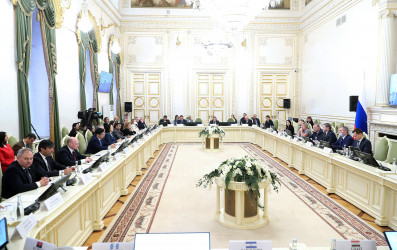 Встреча руководства Секретариата Совета МПА СНГ в Законодательном Собрании Санкт-Петербурга