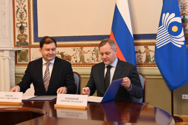 Подписано Соглашение о сотрудничестве между Секретариатом Совета МПА СНГ и Президентской библиотекой имени Б. Н. Ельцина. 7 февраля 2023 года