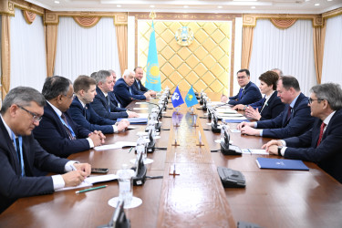 Наблюдатели от МПА СНГ встретились с руководством Сената Парламента Казахстана