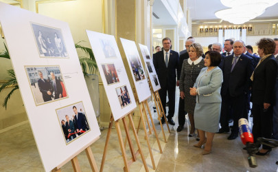 Выставки, посвященные Гейдару Алиеву, открыли в российском парламенте