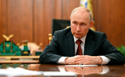 Встреча Владимира Путина с главами российского парламента