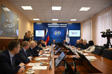 Встреча наблюдателей от МПА СНГ с членами Избирательной комиссии Ленинградской области. 29 февраля 2024