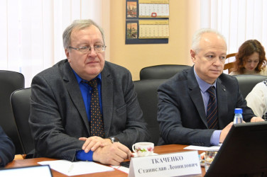 Встреча наблюдателей от МПА СНГ с членами Избирательной комиссии Ленинградской области. 29 февраля 2024