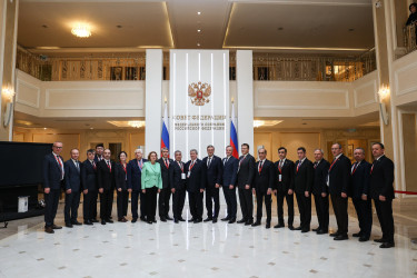 Наблюдатели от МПА СНГ встретились с руководством Совета Федерации Федерального Собрания России 