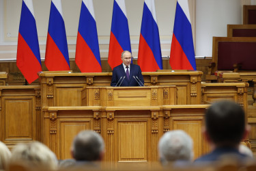 Встреча Владимира Путина с членами Совета законодателей. 26 апреля 2024