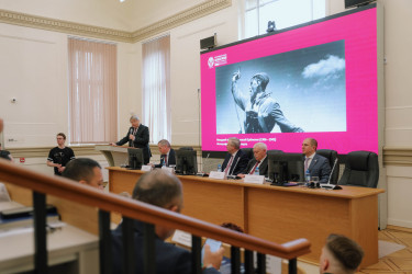 Дмитрий Кобицкий принял участие в открытии выставки, посвященной освобождению Европы
