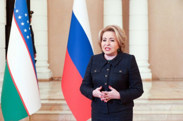 Валентина Матвиенко: Узбекистан внёс огромный вклад в Победу в ВОВ и дал кров сотням тысяч людей