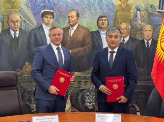 28.11_Подписание Соглашения о сотрудничестве_Секретариат Совета Межпарламентской Ассамблеи СНГ и Институт нормотворчества и верховенства права при Министерстве юстиции Кыргызской Республики
