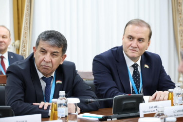 13 марта_Встреча международных наблюдателей от МПА СНГ с Председателем Сената Республики Казахстан Мауленом Ашимбаевым.