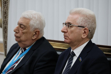 13 марта_Встреча международных наблюдателей от МПА СНГ с Председателем Сената Республики Казахстан Мауленом Ашимбаевым.