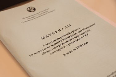 Разработка обновленной Концепции общего миграционного пространства СНГ. 8 апреля 2026