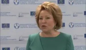 Валентина Матвиенко о встрече с главой Совета Европы Жан-Клодом Миньоном