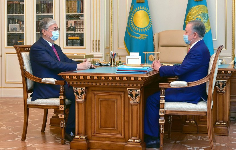 Speaker of Lower Chamber of Kazakhstan’s Parliament Informed President About MPs’ Work