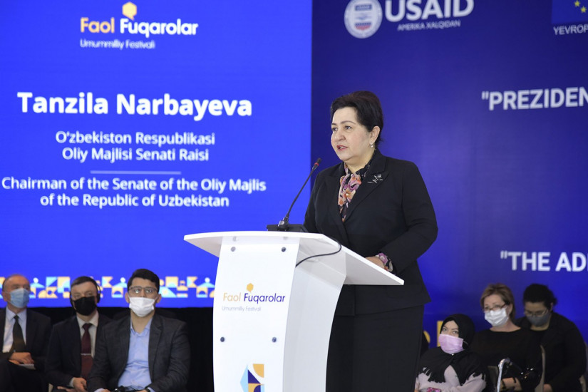 Танзила Нарбаева приняла участие в обсуждении вопросов развития гражданского общества в Республике Узбекистан