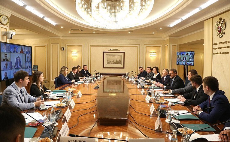Russian Senators Met With Members of Chamber of Young Legislators under Federation Council