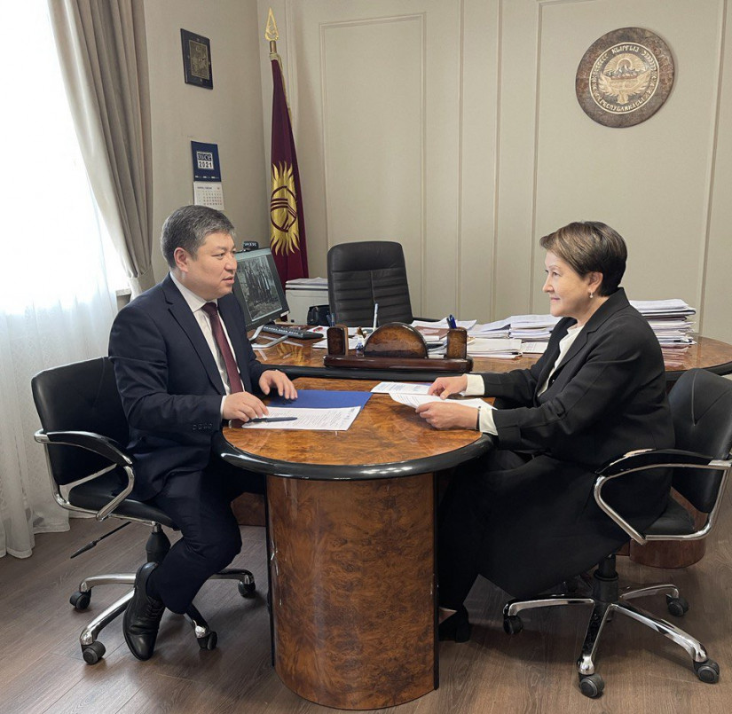 Нурбек Сатвалдиев провел встречу с Председателем Центральной комиссии по выборам и референдумам Кыргызской Республики