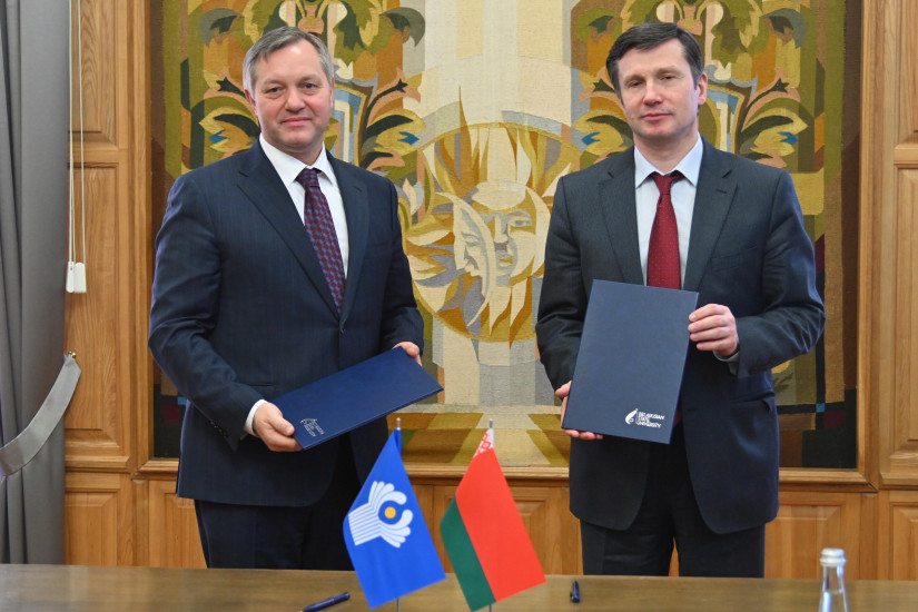 Секретариат Совета МПА СНГ и Белорусский государственный университет заключили соглашение о сотрудничестве