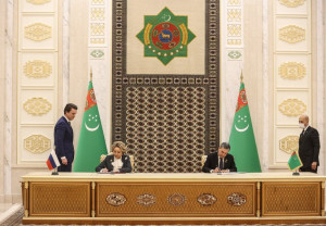 Upper Chambers of Russia and Turkmeninstan Parliaments Signed Cooperation Agreement
