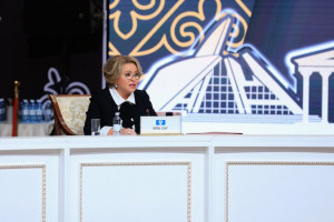 Valentina Matvienko Addressed Meeting of CIS Heads of State in Astana