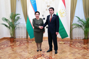 Rustami Emomali and Tanzila Narbaeva met in Dushanbe