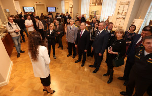 Дмитрий Кобицкий выступил на открытии выставки в Президентской библиотеке