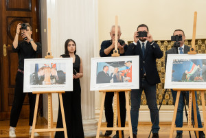 В честь 100-летия Гейдара Алиева в Санкт-Петербурге открылась выставка и состоялся вечер памяти