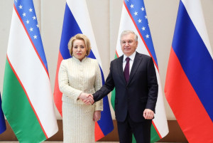 Meeting took place between Valentina Matvienko and President of Uzbekistan Shavkat Mirziyoyev