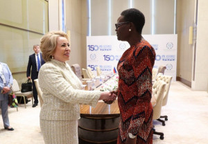Valentina Matvienko Noted Relevance of Inter-parliamentary Dialogue in Context of Global Challenges